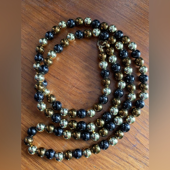 1980’s Tri Coloured Metal Ball Necklace😍 - Picture 5 of 7